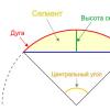 Apskritimo geometrija Apskritimo segmento formulės plotas pagal aukštį