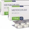 Az injekciók, a kúpok és a meloxicam tabletták használatára vonatkozó utasítások