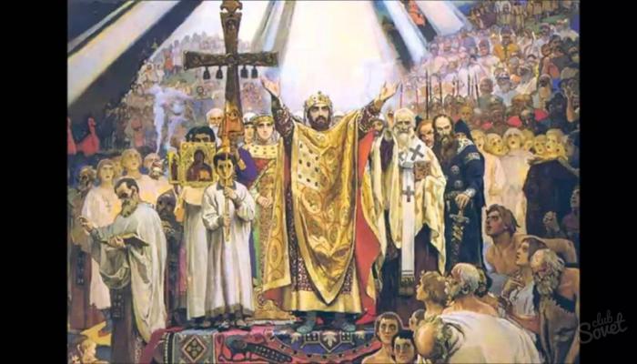 Krst Ruska kniežaťom Vladimírom